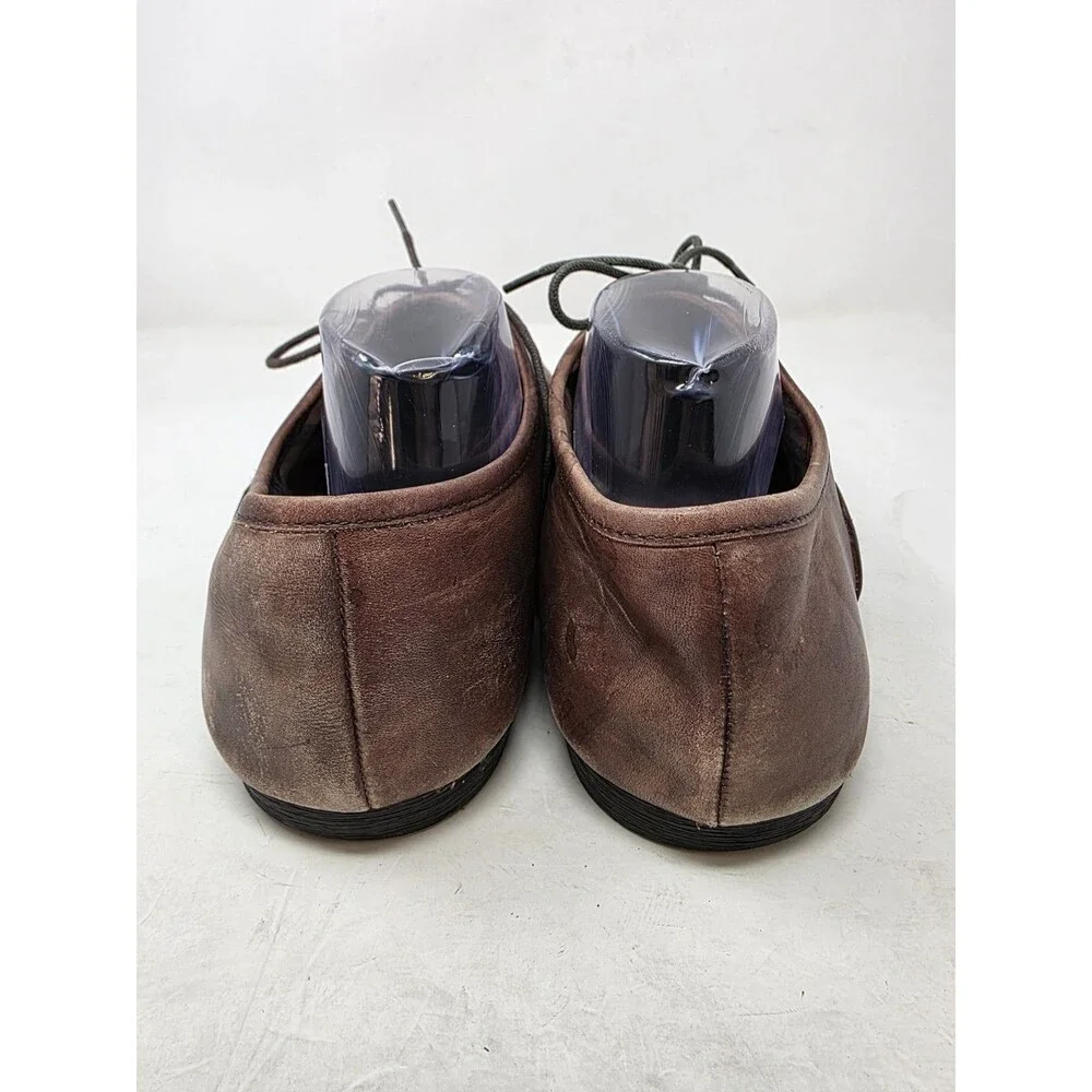 Bed|Stu Mens Bricker Brown Dirty Vegetable Genuine Leather Lace Up Shoes Sz.12